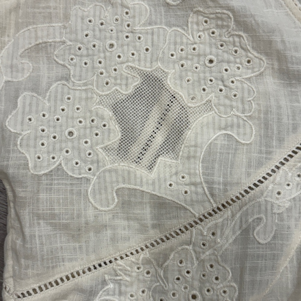 Free People Serenity V-Neck Eyelet Mini Dress - Picture 4 of 9